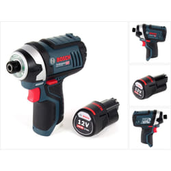 Gdr 12V-105 Professional Visseuse à chocs sans fil dans Carton + 1x Batterie gba 12 v 3,0 Ah - sans Chargeur - Bosch