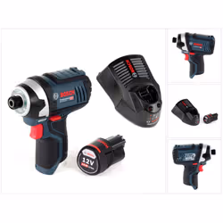Contenu du paquet: - 1x Bosch GDR 12V-105 Professional 12V Li-Ion Visseuse à chocs sans fil ( 06019A6901 ) - 1x Batterie Bosc ...