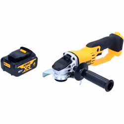 Contenu du paquet: - 1x DeWalt DCG 412 Meuleuse d'angle sans fil 18V 125mm - 1x Batterie DeWalt DCB 182 4,0 Ah XR - 1x Poigné ...