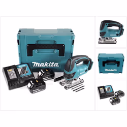 Contenu du paquet: - 1x Makita DJV 180 Scie sauteuse à mouvement pendulaire 18 V - 2x Batteries Makita BL 1830 B - 18 V 3,0 A ...