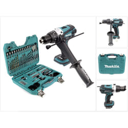 Makita - dhp 458Z Perceuse-visseuse à percussion sans fil 18V 91Nm + Jeu de 100 embouts et douilles pour perceuse