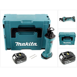 Makita - dco 180 T1J Affleureuse plaque de plâtre 18V avec boîtier makpac + 1 x Batteire 5,0 Ah sans Chargeur