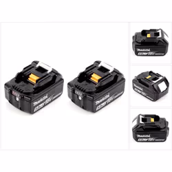 Contenu de la livraison: - 2x Makita BL 1850 B Batteries avec 5 Ah - 18 V Description du produit: La batterie Makita BL 1850  ...