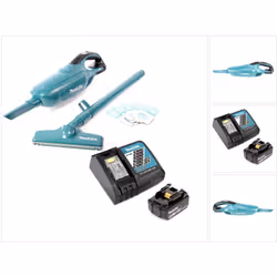 Contenu de la livraison: - 1x Makita DCL 182 aspirateur à batterie - 5x sacs d'aspirateur - 1x Makita BL 1840 B batterie 18 V ...