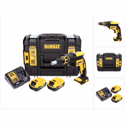Contenu du paquet: - 1x Dewalt DCF 620 Li-Ion 18 Volt Visseuse plaque de plâtre sans fil - 2x Batteries DeWalt DCB 184 18V -  ...