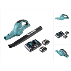 Makita - dub 361 Souffleur sans fil 2x 18 v / 36 v + 2x Batteries bl 1860 6 Ah / 6000 mAh + Chargeur double dc 18 rd