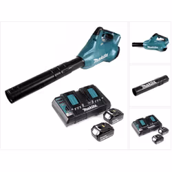 Contenu du paquet: - 1x Makita DUB 362 Souffleur sans fil dans un carton - 2x Batteries Makita BL 1860 B 6 Ah - 18 V - 1x Bus ...