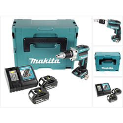 Dfs 250 rfj 18 v Visseuse pour cloisons sèches sans fil avec Coffret de transport Makpac + 2x Batteries 3,0 Ah + chargeur - Makita