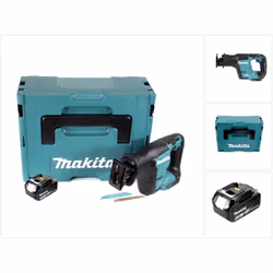 Contenu du paquet: - 1x Makita DJR 188 M1J 18 V Brushless Li-ion Scie récipro sans fil - 1x Coffret Makita MAKPAC - 1x Insert ...