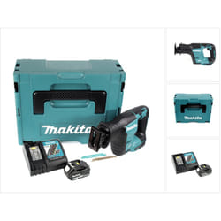 Djr 188 rtj Brushless Li-ion Scie récipro sans fil 18 v + Coffret Makpac + 1x Batterie 5,0 Ah / 5000 mAh + Chargeur dc 18 rc - Makita