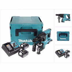 Contenu de la livraison: - 1x Makita DHR 264 Z 36 V Li-ion marteau perforateur sans fil - 2x Makita BL 1860 B 18 V - 6,0 Ah / ...