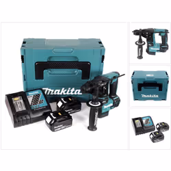 Contenu de la livraison: - 1x Makita DHR 171 Perceuse à percussion sans fil - 2x Batteries Makita BL 1840 B 4,0 Ah - 1x Charg ...