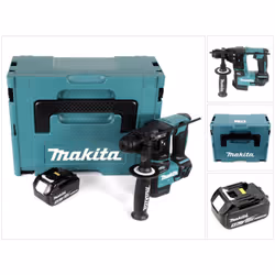 Contenu de la livraison: - 1x Makita DHR 171 Perceuse à percussion sans fil - 1x Batterie Makita BL 1850 B 5,0 Ah - 1x Poigné ...