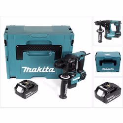 Contenu de la livraison: - 1x Makita DHR 171 Perceuse à percussion sans fil - 1x Poignée latérale avec butée de profondeur -  ...