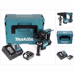 Contenu de la livraison: - 1x Makita DHR 171 Perceuse à percussion sans fil - 1x Poignée latérale avec butée de profondeur -  ...