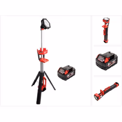 Contenu du paquet: - 1x Milwaukee M18 SAL 501 18 V Li-Ion Projecteur de chantier sans fil - 1x Batterie 5,0 Ah - sans chargeu ...