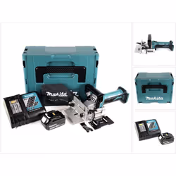 Contenu du paquet: - 1x Makita DPJ 180 Fraiseuse à rainurer sans fil, 18 V Li-Ion - 1x Coffret de transport Makita Makpac ave ...