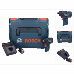 Contenu du paquet: - 1x Bosch GDR 12V-110 Professional 12V Visseuse à chocs sans fil - 1x Chargeur rapide Bosch GAL 1230 CV P ...