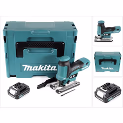 Contenu du paquet: - 1x Makita JV102DZ Scie sauteuse pendulaire sans fil - 1x Batterie BL 1020 2,0 Ah - 1x Lame de scie saute ...