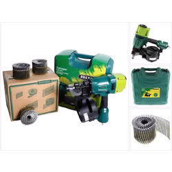 Contenu du paquet: - 1x Prebena 8XR-CNW90 Cloueuse pneumatique à rouleau - 1x Mallette de transport - 1x Prebena CNW25 / 65BK ...