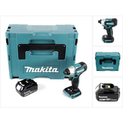 Makita - dtd 155 RM1 Visseuse à percussion sans fil 18 v Brushless + Coffret de transport makpac + 1x Batterie BL1840 4,0 Ah - sans Chargeur