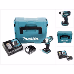 Contenu du paquet: - 1x Makita DTD 155 Brushless Visseuse à percussion sans fli - 1x Chargeur Makita DC 18 RC - 1x Batterie M ...