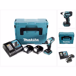 Contenu du paquet: - 1x Makita DTD 155 Brushless Visseuse à percussion sans fil - 1x Chargeur Makita DC 18 RC - 2x Batteries ...