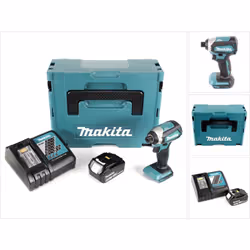 Contenu du paquet: - 1x Makita DTD 153 Visseuse à percussion sans fil - 1x Batterie Makita BL1830 B 5,0 Ah - 1x Chargeur rapi ...