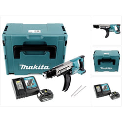 Dfr 750 RT1J Visseuse automatique sans fil à Magasin 18V 45-75mm + 1x Batterie 5,0Ah + Chargeur + Coffret Makpac - Makita