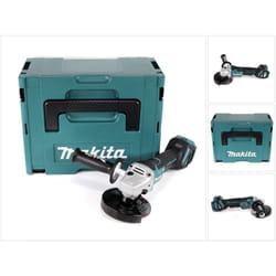 Makita DGA 517 ZJ Meuleuse d'angle sans fil 18V 125mm + Coffret de transport Makpac 3 - sans Batterie, sans Chargeur