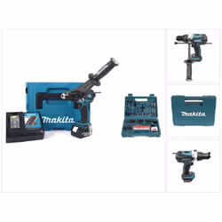 Contenu du paquet: - 1x Makita DHP 458 18 V Perceuse-visseuse à percussion sans fil - 1x Batterie Makita BL 1830 18 V - 3 Ah  ...