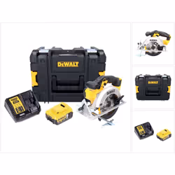 Contenu de la livraison: - 1x DeWalt DCS 391 scie circulaire à main sans fil - 1x DeWalt DT1209 lame de scie circulaire 165 m ...