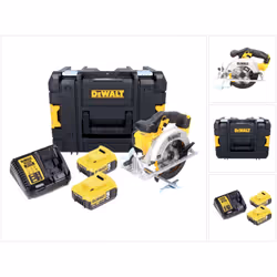 Contenu de la livraison: - 1x DeWalt DCS 391 scie circulaire à main sans fil - 1x DeWalt DT1209 lame de scie circulaire 165 m ...