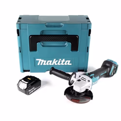 Meuleuse dangle sans fil - Makita - DGA 511 - 18V - 125mm - Brushless - Batterie 60Ah - Makpac