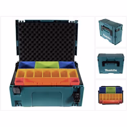 Description générale Le système MAKPAC de Makita est conçu pour offrir un stockage optimal de vos outils et accessoires. Faci ...