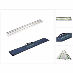 Contenu du paquet: - 1x Festool FS 1400/2 Rail de guidage de Longueur 1400 mm ( 491498 ) - 1x Pochette de rail de guidage de  ...