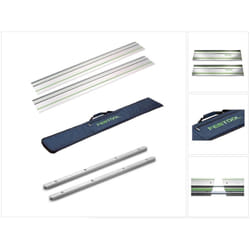 Festool FS 1400/2 Rail de guidage 1400 mm 2x ( 491498 ) + Pochette de rail de guidage FS-BAG + 2x Connecteurs FSV ( 482107 )