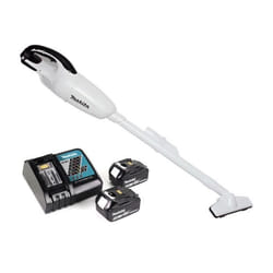 Aspirateur sans fil - Makita - DCL 180 - 18 V - Blanc - 2x Batterie 50 Ah - Chargeur inclus