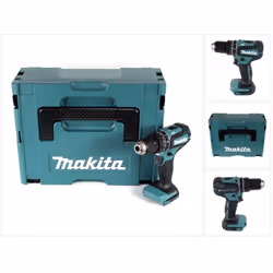 Contenu du paquet : - 1x Makita DHP 485 Z 18 V Li-Ion Perceuse visseuse à percussion sans fil - 1x Coffret de transport Makpa ...