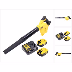 Contenu de la livraison: - 1x DeWalt DCV 100 Souffleur de feuilles sans fil 18V - 2x Batteries DeWalt DCB 184 18V 5.0Ah - 1x  ...