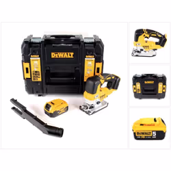Contenu de la livraison: - 1x DeWalt DCS 334 NT Scie sauteuse pendulaire sans fil Brushless - 1x Batterie enfichable Li-Ion D ...