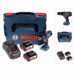 Contenu de la livraison: - 1x Bosch GSB 18 V-21 Perceuse-visseuse à percussion sans fil - 1x Bosch L-Boxx LB4 Sortimo Box 136 ...