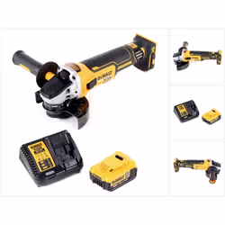 Contenu de la livraison: - 1x DeWalt DCG 405 M1 Meuleuse d'angle sans fil 18V 125mm Brushless - 1x Poignée supplémentaire - 1 ...
