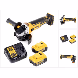 Contenu de la livraison: - 1x DeWalt DCG 405 M2 Meuleuse d'angle sans fil 18V 125mm Brushless - 1x Poignée supplémentaire - 1 ...