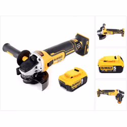 Contenu de la livraison: - 1x DeWalt DCG 405 N 18 V Li-Ion Meuleuse d'angle sans fil Brushless 125 mm - 1x poignée supplément ...
