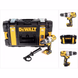 Contenu de la livraison: - 1x DeWalt DCD 996 NT Perceuse visseuse à percussion sans fil 18V 95Nm Brushless - 1x Poignée latér ...