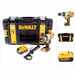 Contenu de la livraison: - 1x DeWalt DCD 996 Perceuse-visseuse à percussion sans fil 18V 95Nm Brushless - 1x Poignée latérale ...