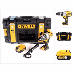 Contenu de la livraison: - 1x DeWalt DCD 996 Perceuse-visseuse à percussion sans fil 18V 95Nm Brushless - 1x Poignée latérale ...