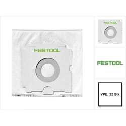 Selfclean sc fis-ct 36/25 Set de sacs filtres pour Aspirateur mobile ct 36 - 25 pcs. (496186) - Festool