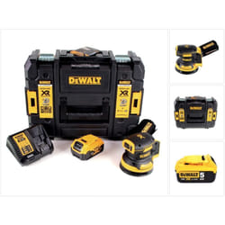 Dewalt DCW210P1 Ponceuse excentrique 125 mm 18V Brushless + en TSTAK + 1 X 5,0 Ah Batteries + Chargeur